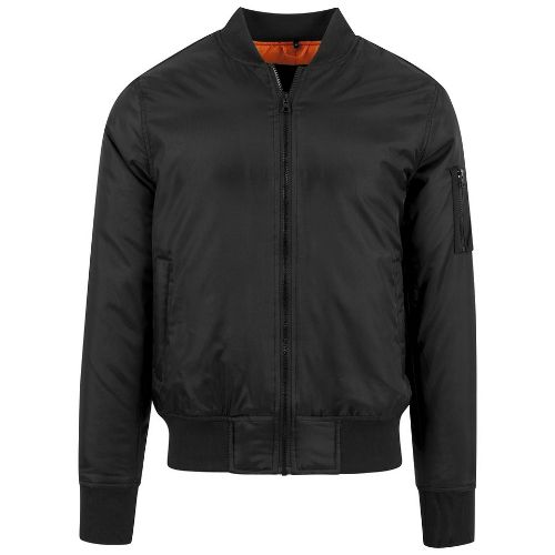 Build Your Brand Bomber Jacket Black